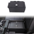 Car Center Console Lock Safe Box Armrest Storage Compatible with Toyota Tundra 2022-2026 Center Console Lock Box Armrest Security Organizer Tray Vault with 3 Digit Combo Password Insert Accessories