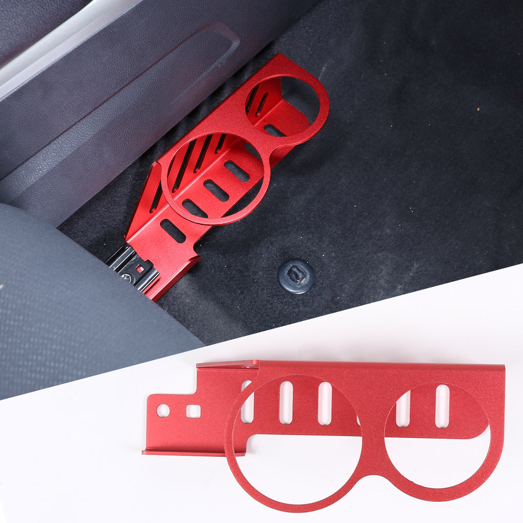 Car Passenger Seat Cup Holder Expander Organizer for Toyota Tundra 2022-2023 Car Aluminum Passenger Seat Dual Cup Holder Insert Expander Drink Water Tea Bottle Holder Removable Accessories