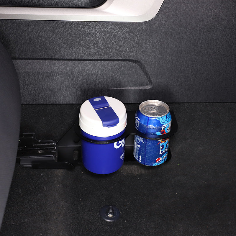 Car Passenger Seat Cup Holder Expander Organizer for Toyota Tundra 2022-2023 Car Aluminum Passenger Seat Dual Cup Holder Insert Expander Drink Water Tea Bottle Holder Removable Accessories