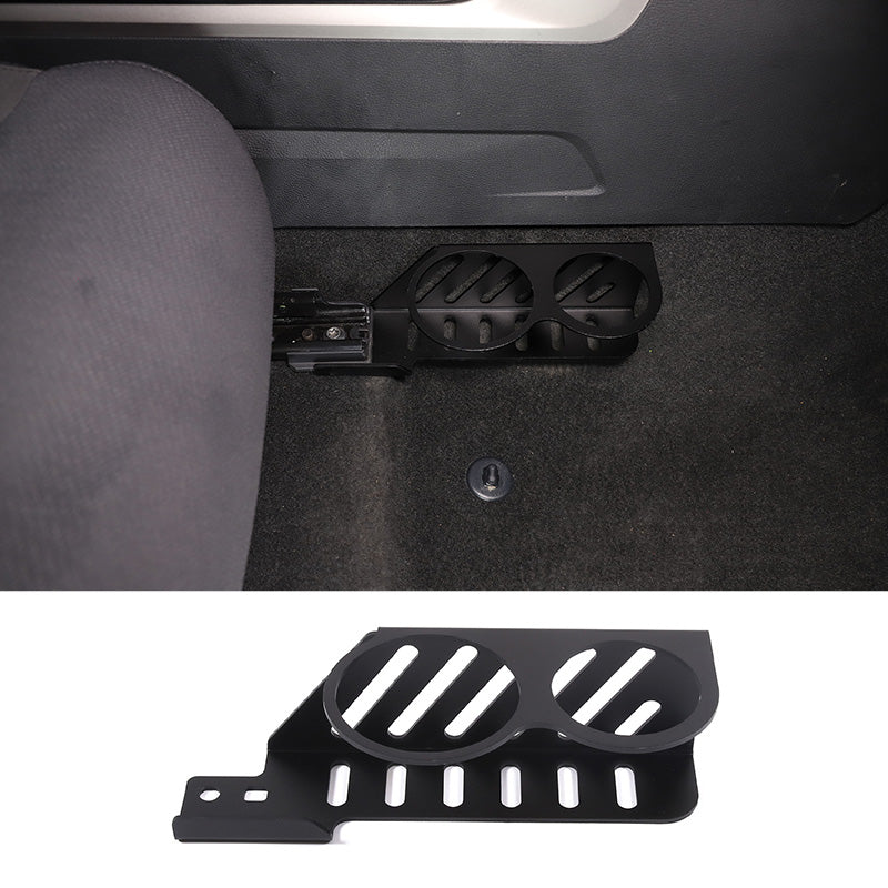 Car Passenger Seat Cup Holder Expander Organizer for Toyota Tundra 2022-2023 Car Aluminum Passenger Seat Dual Cup Holder Insert Expander Drink Water Tea Bottle Holder Removable Accessories