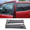 Car Door Window Centerpillar Honeycomb Trim Cover Compatible with Toyota Tacoma 2016-2022, Car Window Center Pillar Post Molding Decorative Panel Protection Cover