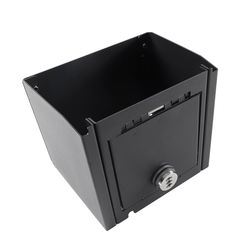 Center Console Safe Storage Box Compatible with Toyota Tacoma 2016-2022, Armrest Box Password Lock Safe Box with 3 Digit Combo Password Insert Accessories