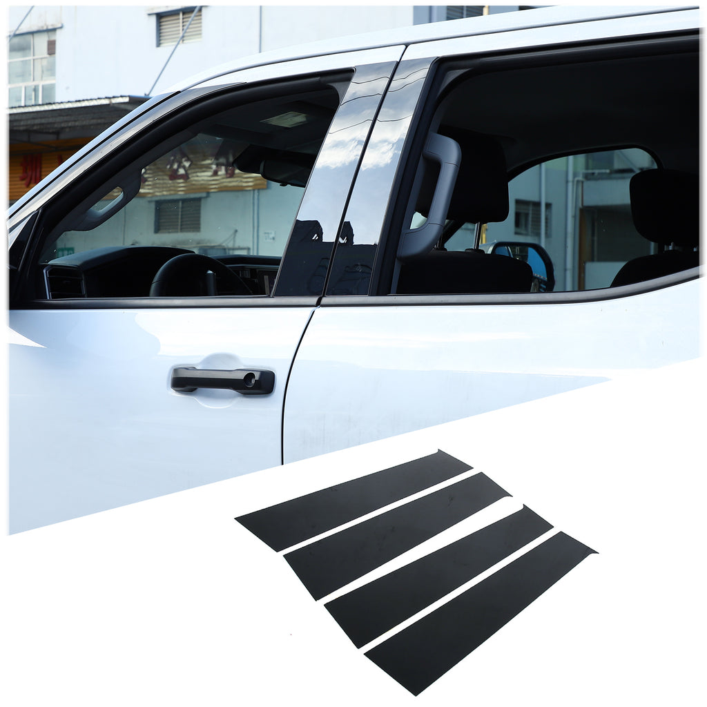 B Pillar Trim Cover Center Window Outer Pillar Post Panel Cover Anti-Scratch Molding Covers Stickers Decorative Exterior Accessories for Toyota Tundra 2022-2026