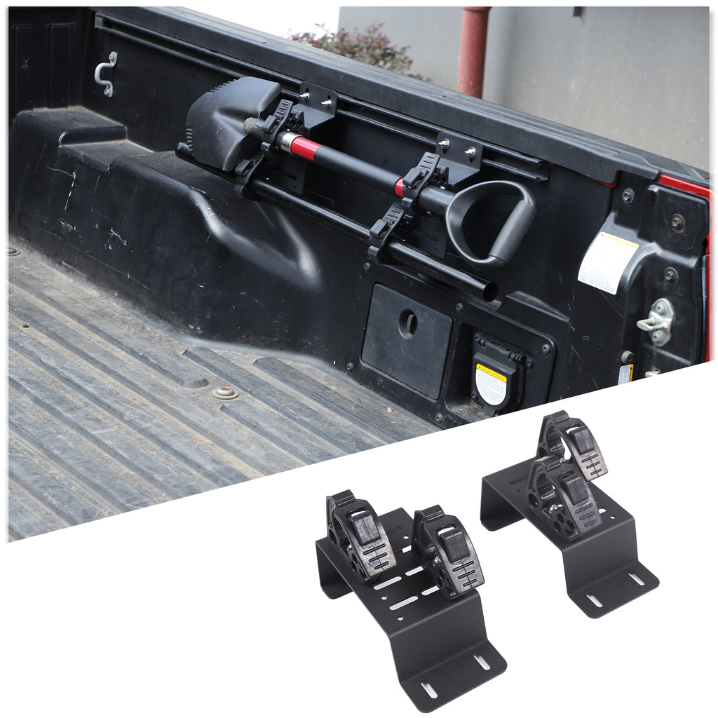 Truck Bed Rail Side Mount Holder for Tacoma 2016-2023 Bed Rail Modular Accessory Mount for Shovels, Recovery Boards, Other Accessories
