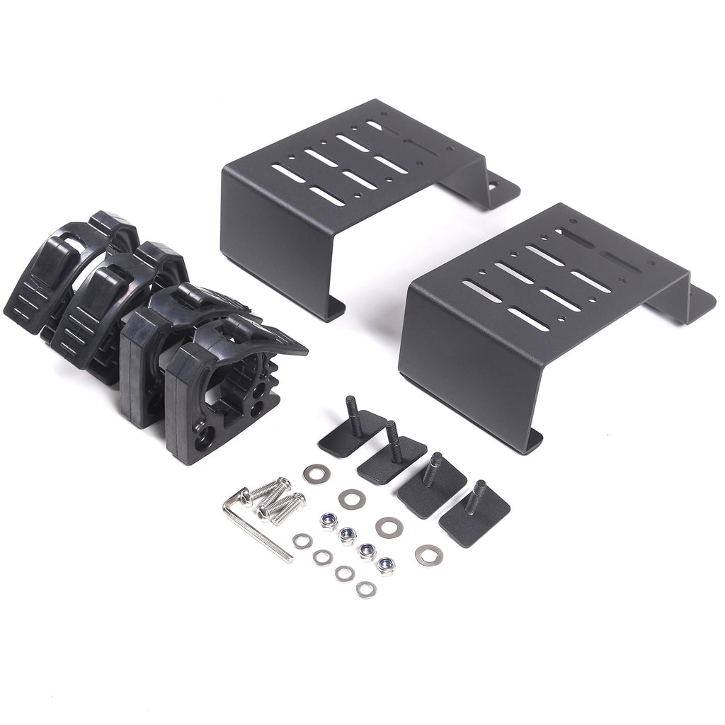 Truck Bed Rail Side Mount Holder for Tacoma 2016-2023 Bed Rail Modular Accessory Mount for Shovels, Recovery Boards, Other Accessories