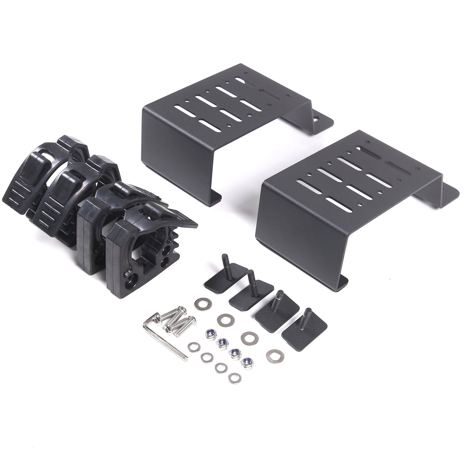 Truck Bed Rail Side Mount Holder for Tacoma 2016-2023 Bed Rail Modular Accessory Mount for Shovels, Recovery Boards, Other Accessories