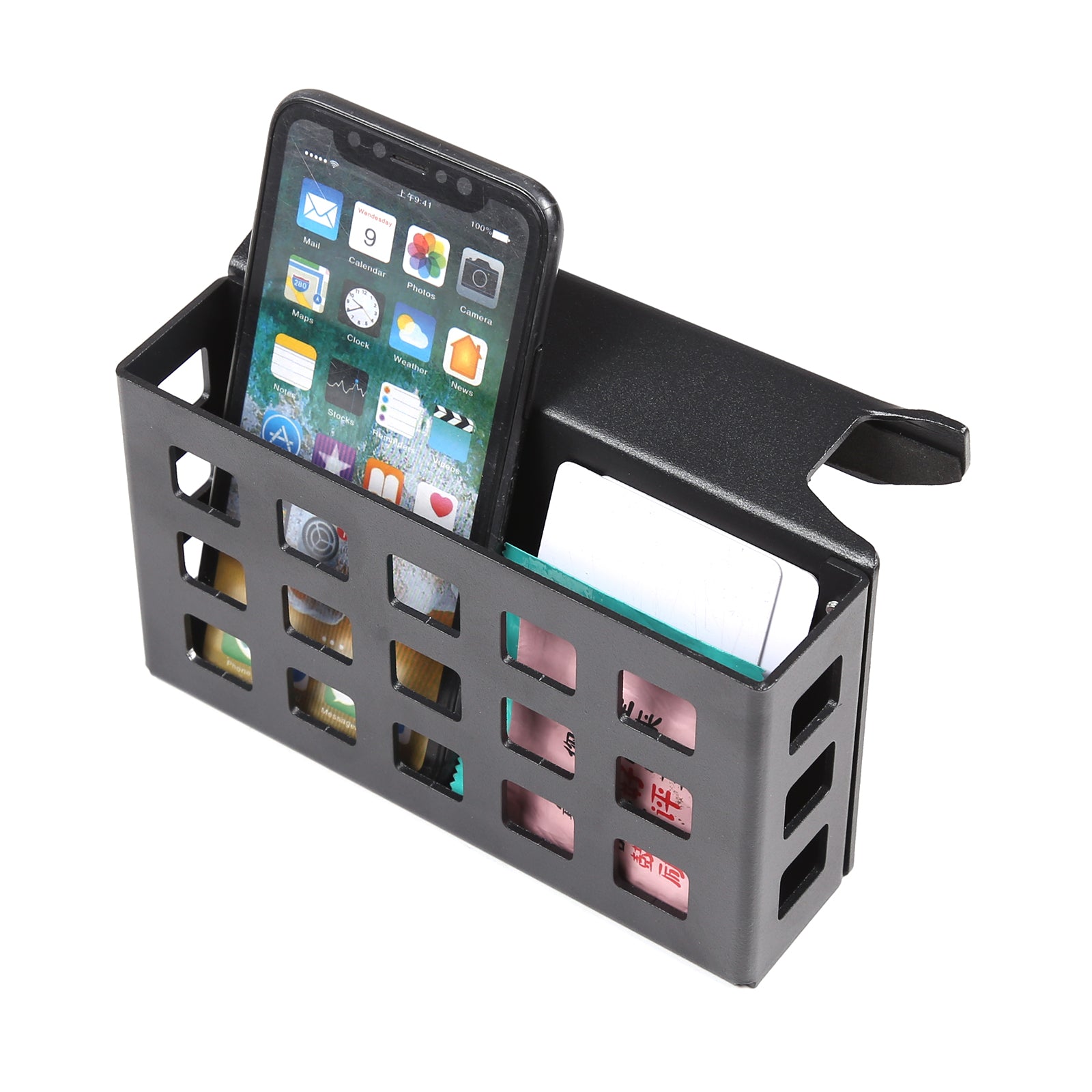 Center Console Side Gear Shift Storage Box Compatible with Toyota Tundra/ Sequoia 2022-2026, Right Side Hanging Organizer Tray Accessories