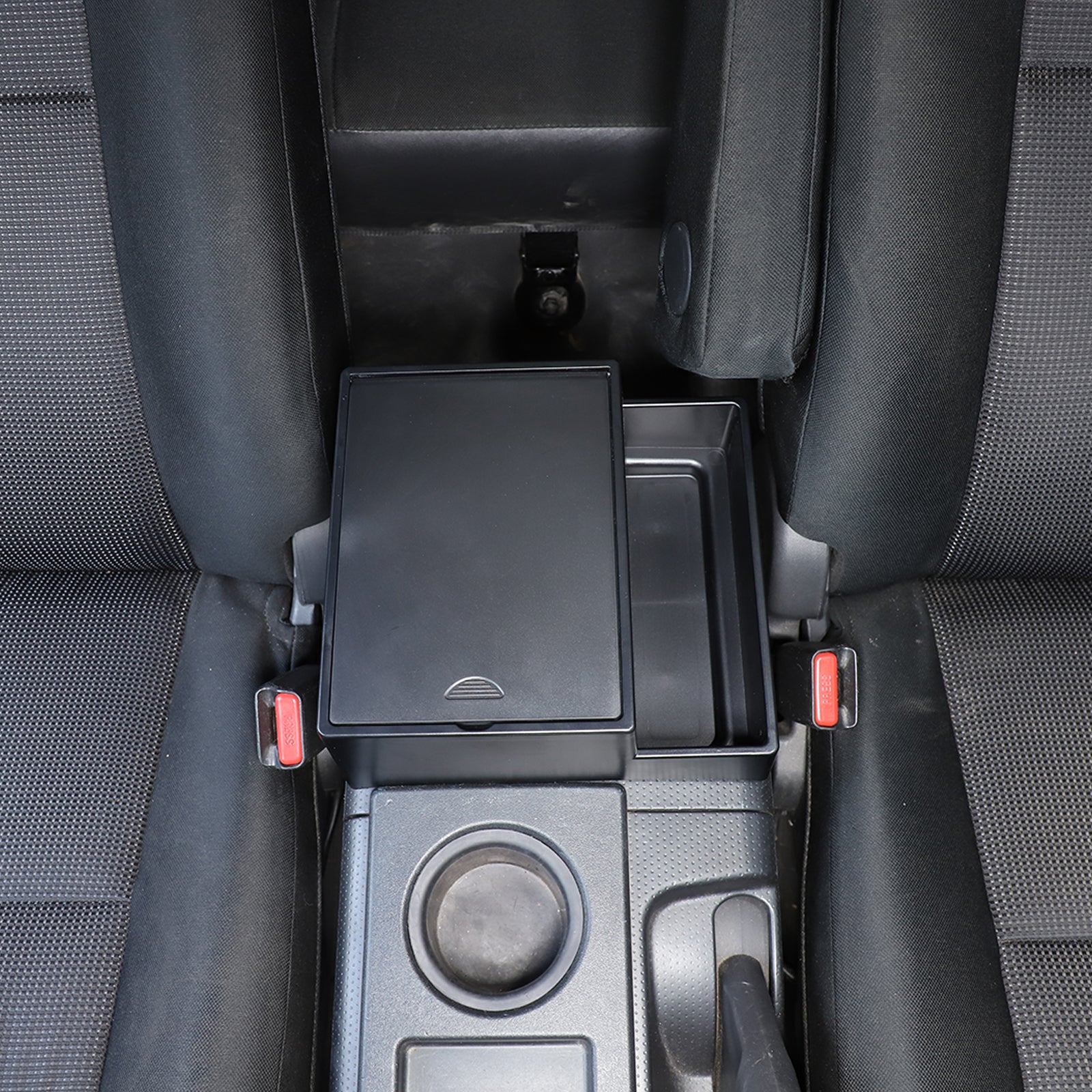 Car Armrest Storage Box with Lid Cover Compatible with Toyota FJ Cruiser 2007-2021, Interior Armrest Insert Container Accessories