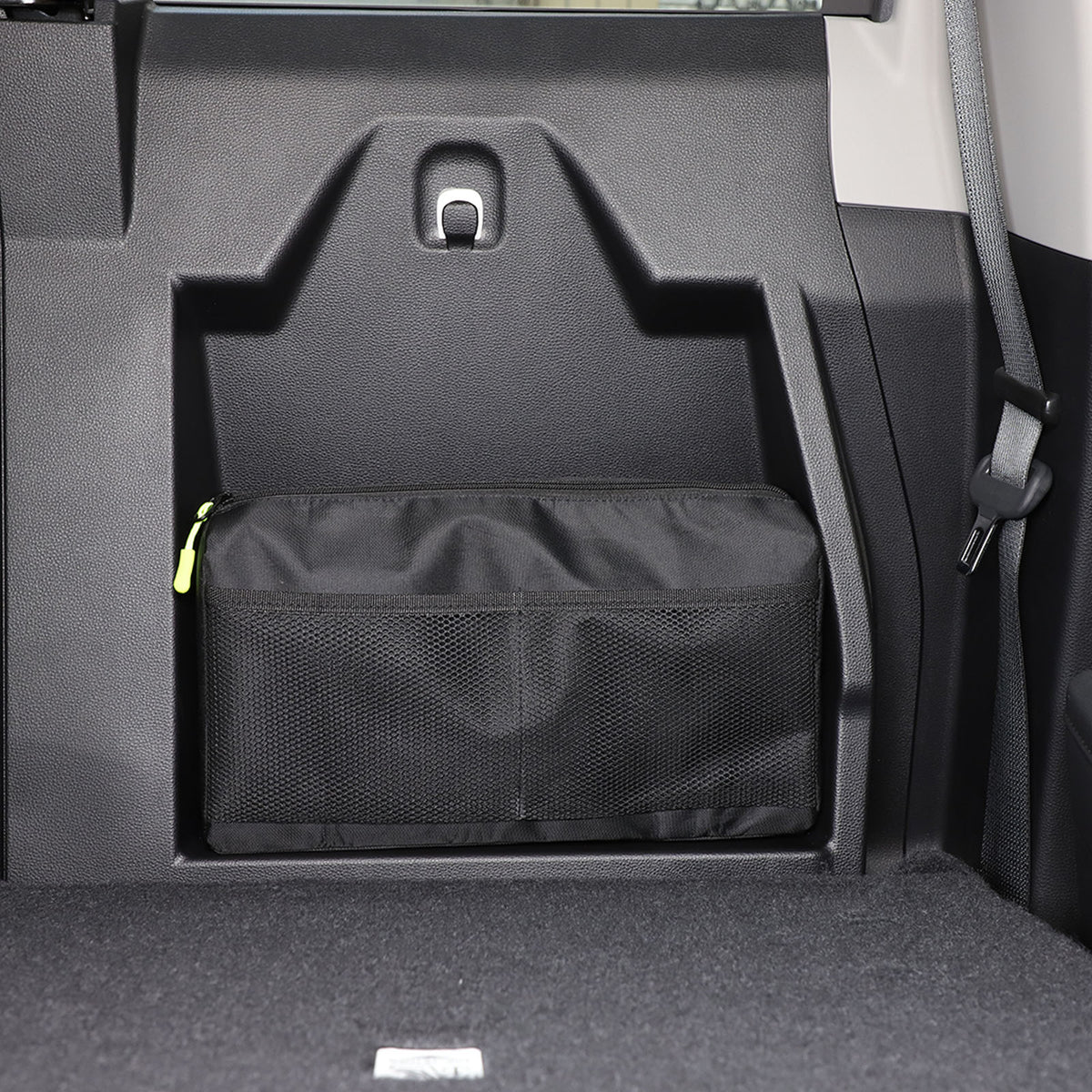 Rear Row Seat Concealed Storage Bag Compatible with Toyota Tundra 2022-2025 Pickup Truck, Back Seat Luggage Storage Bag Organizer Seatback Bag with Tape Oxford Cloth Space Saving Accessories