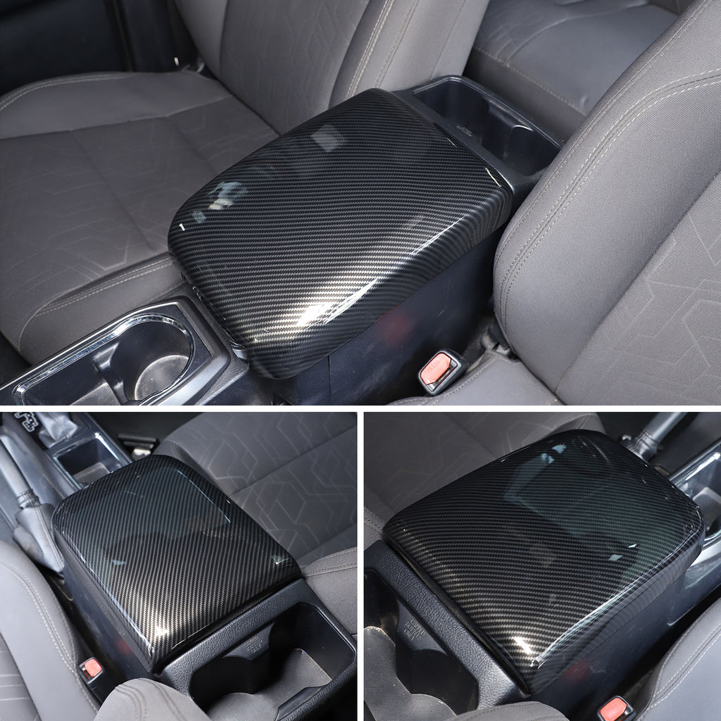 Center Console Armrest Protector Cover Compatible with Toyota Tacoma 2016-2023, Central Armrest Seat Storage Box Cover Waterproof Anti-Scratch ABS Accessories