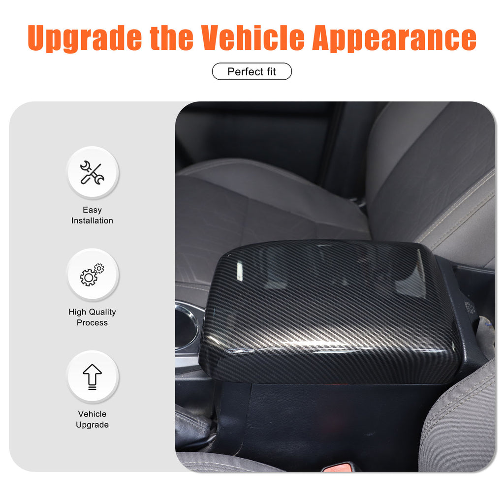 Center Console Armrest Protector Cover Compatible with Toyota Tacoma 2016-2023, Central Armrest Seat Storage Box Cover Waterproof Anti-Scratch ABS Accessories