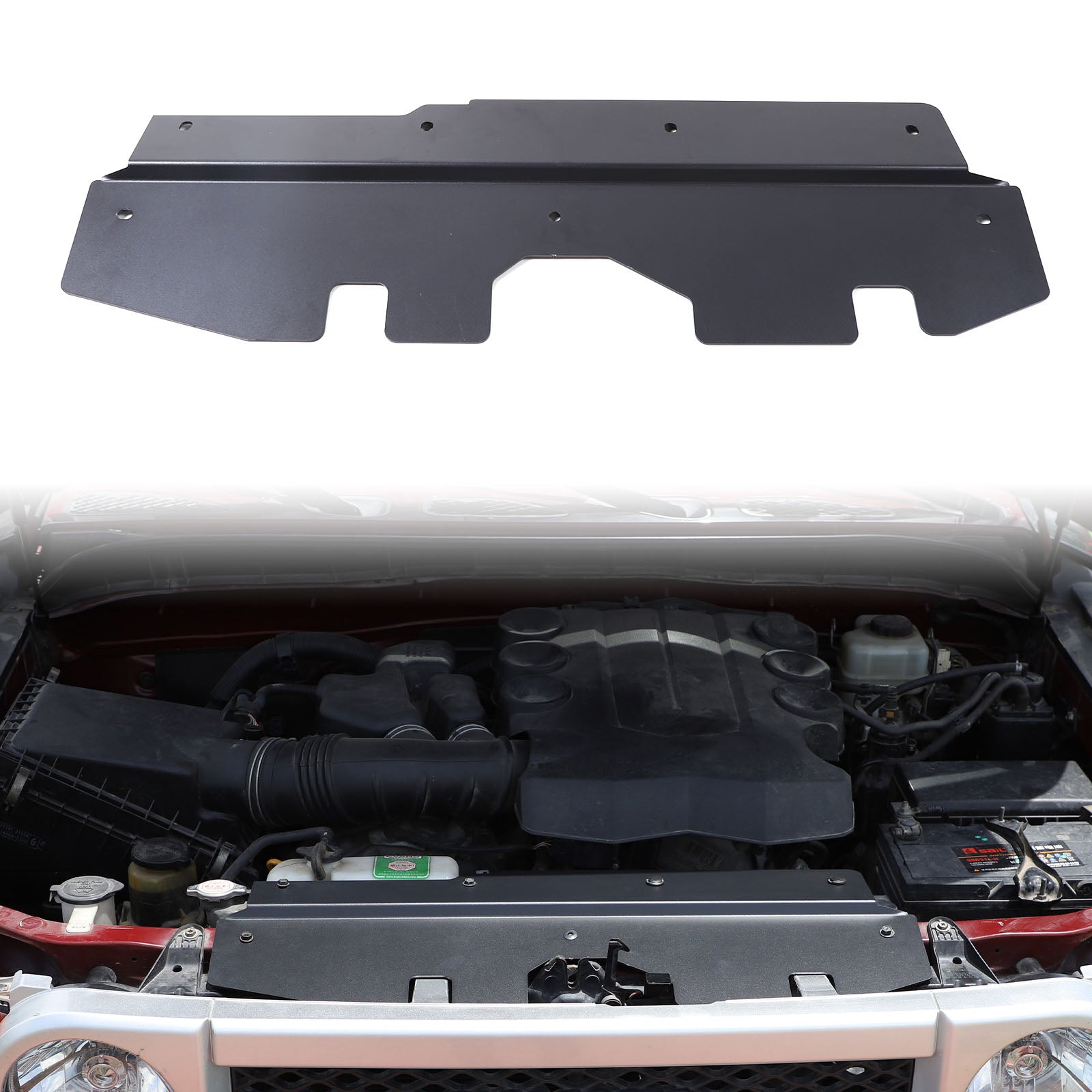 Front Engine Bay Panel Bezel Replacement Compatible with Toyota FJ Cruiser 2007-2021, Engine Compartment Lock Dust Proof Panel Accessories