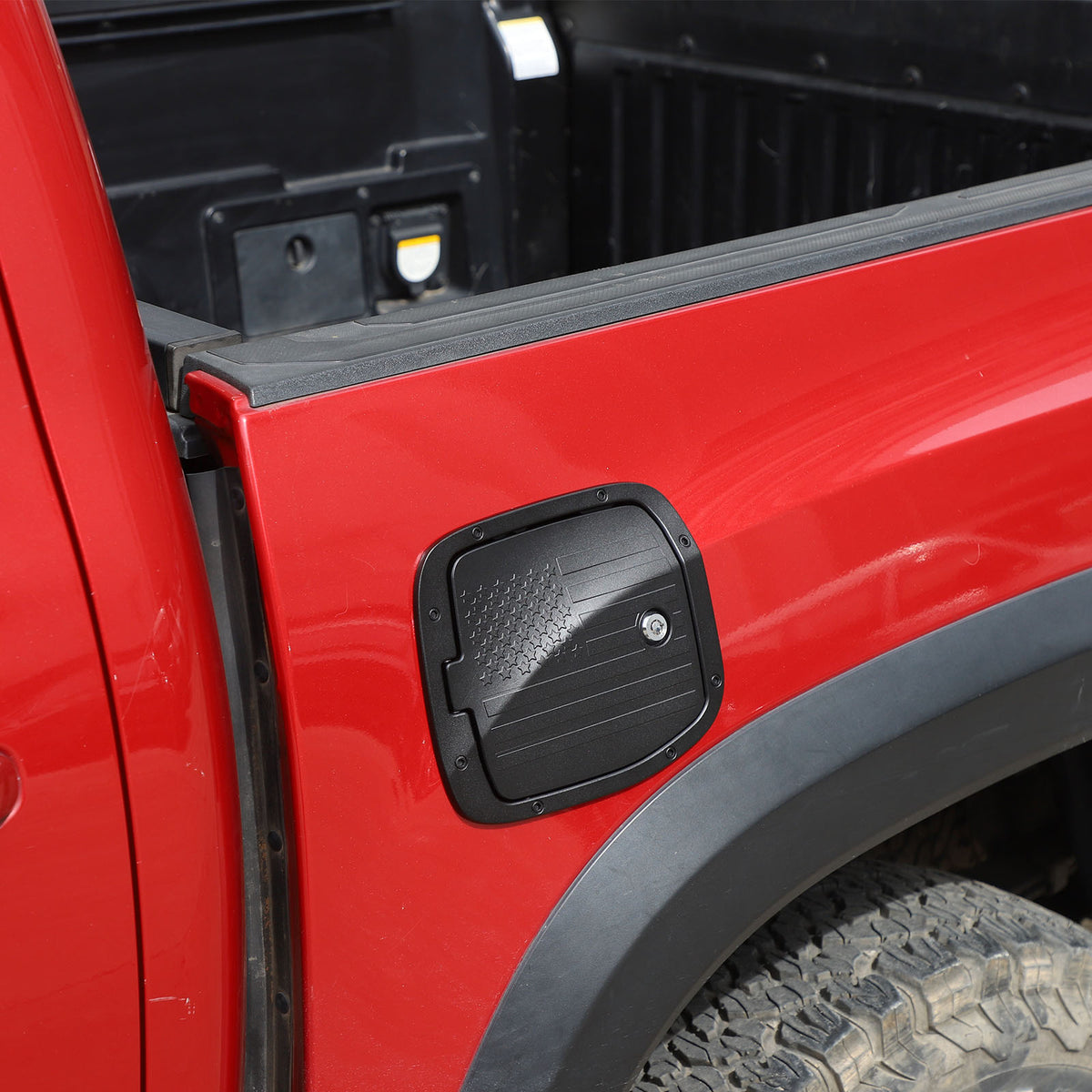 Fuel Filler Door Locking Gas Tank Cap Cover Compatible with Toyota Tacoma 2016-2023