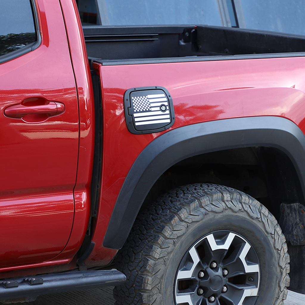 Fuel Filler Door Locking Gas Tank Cap Cover Compatible with Toyota Tacoma 2016-2023