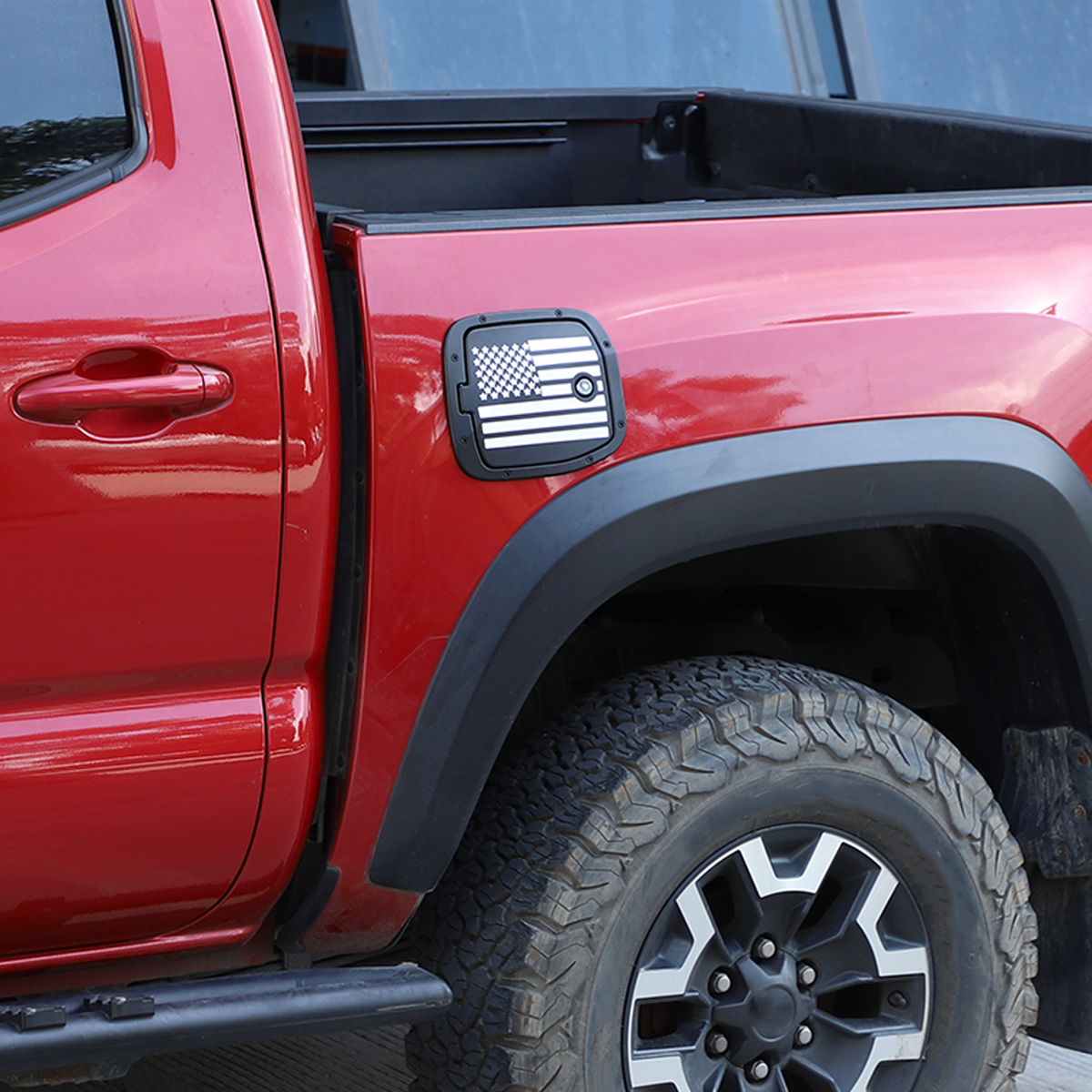 Fuel Filler Door Locking Gas Tank Cap Cover Compatible with Toyota Tacoma 2016-2023