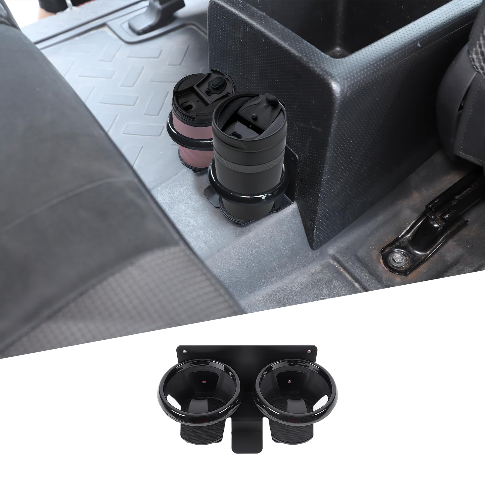 Rear Cup Holder Compatible with Toyota FJ Cruiser 2007-2021, Back Seat Cup Holder Organizer
