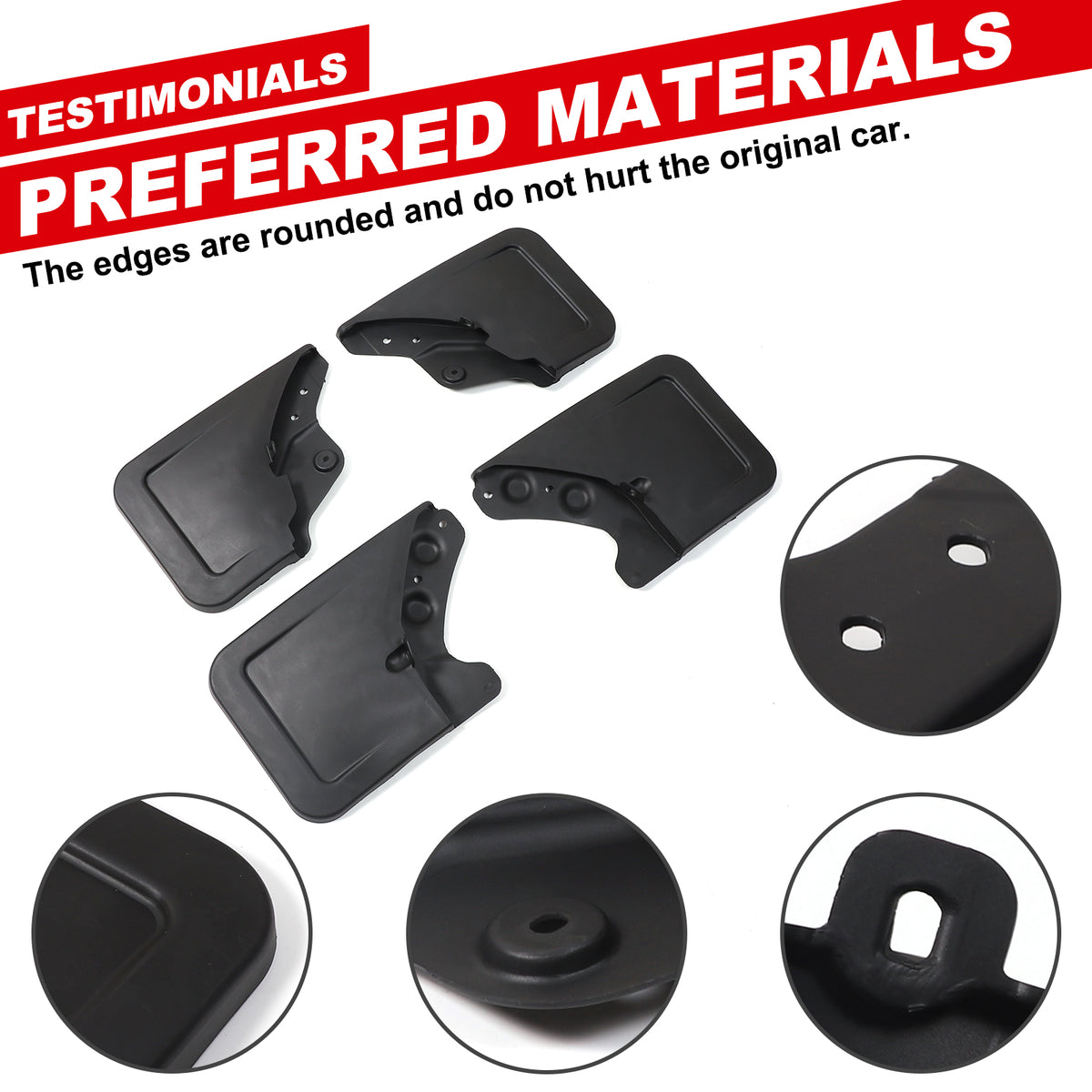 Car Mud Flaps Compatible with Toyota Tacoma 2024-2026, Front & Rear Mud Guards Mud Flaps Splash Guards No Drilling Required Accessories