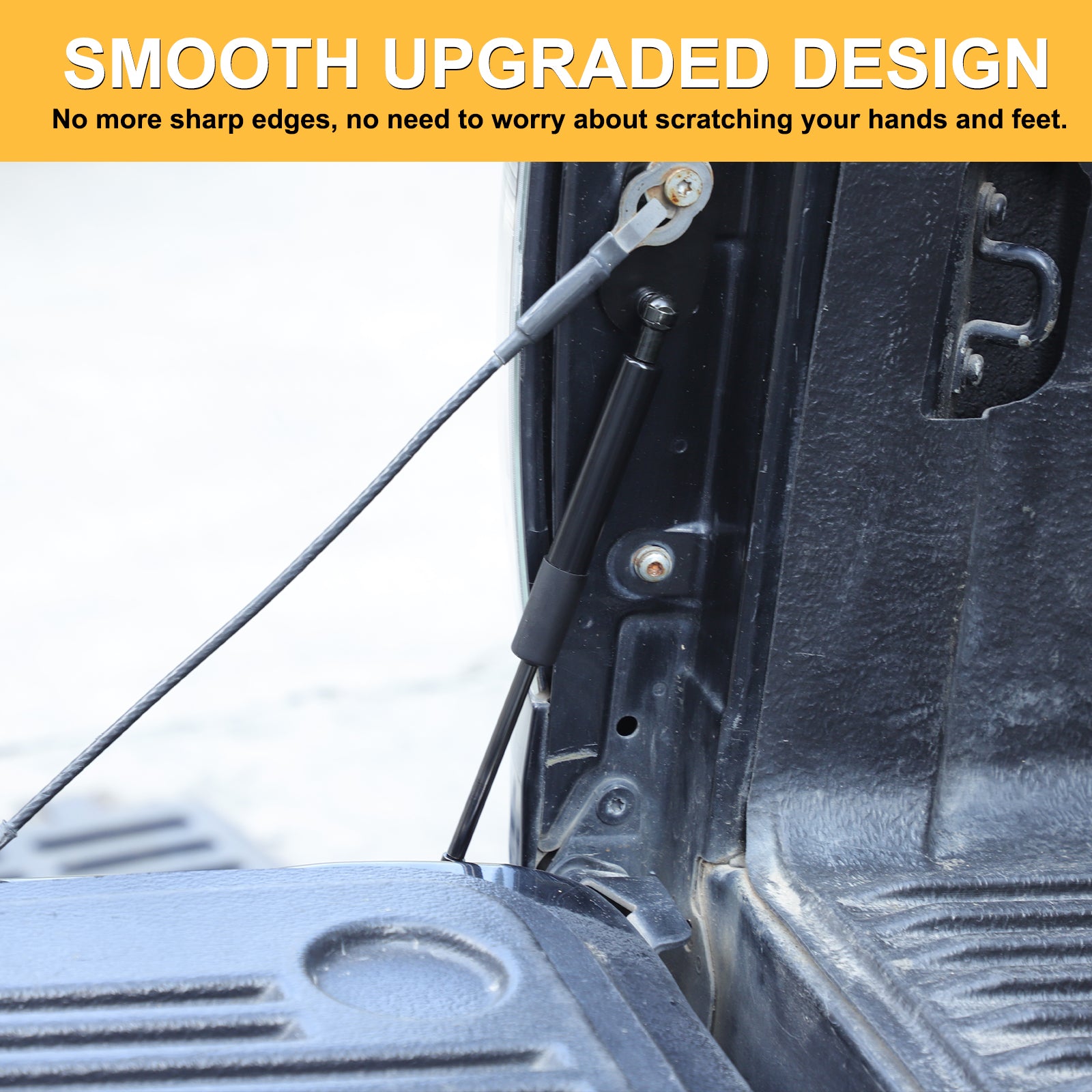 Tailgate Assist Compatible with Toyota Tundra 2007-2021, No-Drill Tailgate Shocks Accessories