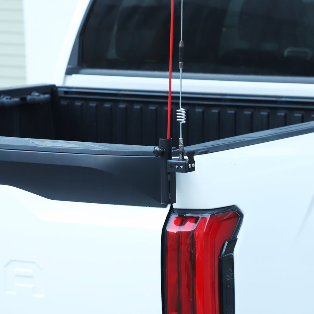 Right Side Tailgate Antenna Flag Pole Mount Bracket Compatible with Toyota Tundra 2022-2026+