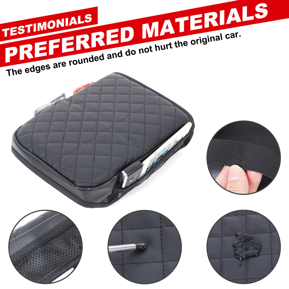 Center Console Cover Compatible with Toyot@ Tacoma 2024 2025 Center Console Armrest Seat Box Cover Cushion Lid Protector Pad Anti-Scratch Protector Cover Accessories