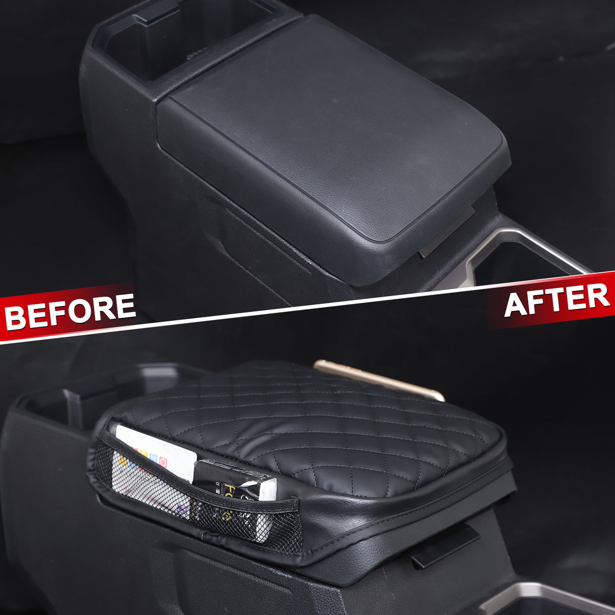 Center Console Cover Compatible with Toyot@ Tacoma 2024 2025 Center Console Armrest Seat Box Cover Cushion Lid Protector Pad Anti-Scratch Protector Cover Accessories