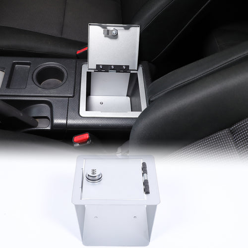 Car Center Console Lock Safe Vault Armrest Storage Compatible Toyot@ FJ Cruiser 2007-2021 Center Console Lock Box Armrest Safe Storage Box Center Console Manager