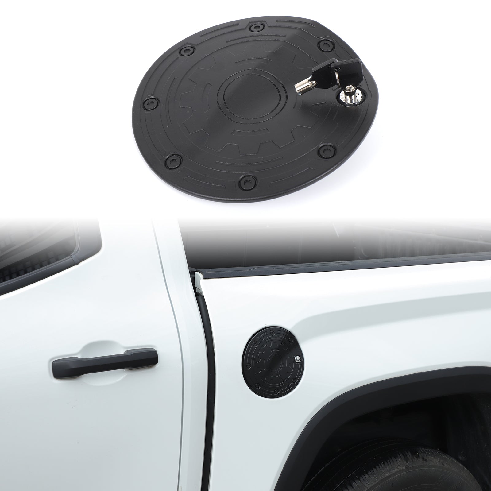 Fuel Filler Door Locking Gas Tank Cap Cover Compatible with Toyota Tundra 2022 2023 2024 2025 2026+