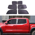 6PCS Full Sun Shades Side and Rear Window Shade Cover Compatible with Toyota Tacoma 2016-2022 Glare UV Protection Breathable Car Privacy Curtains Foldable Heat Insulation Film