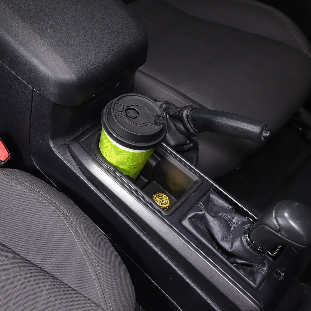 Cup Holder Inserts for Toyota Tacoma 2016-2022 Accessories, Non-Slip TPE Center Console Front Cup Holder Protector Organizer for Tacoma Interior Accessories