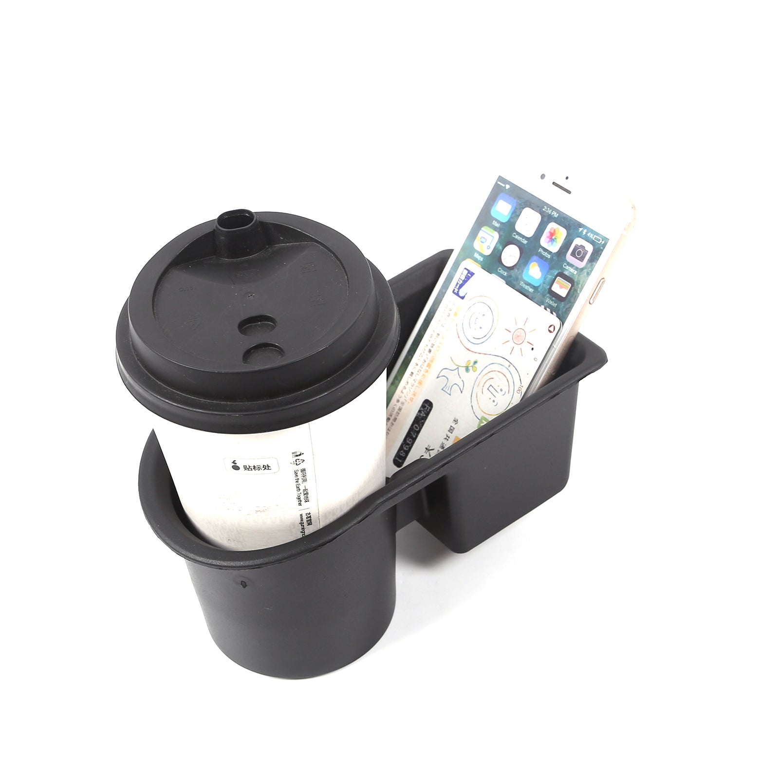 Cup Holder Inserts for Toyota Tacoma 2016-2022 Accessories, Non-Slip TPE Center Console Front Cup Holder Protector Organizer for Tacoma Interior Accessories