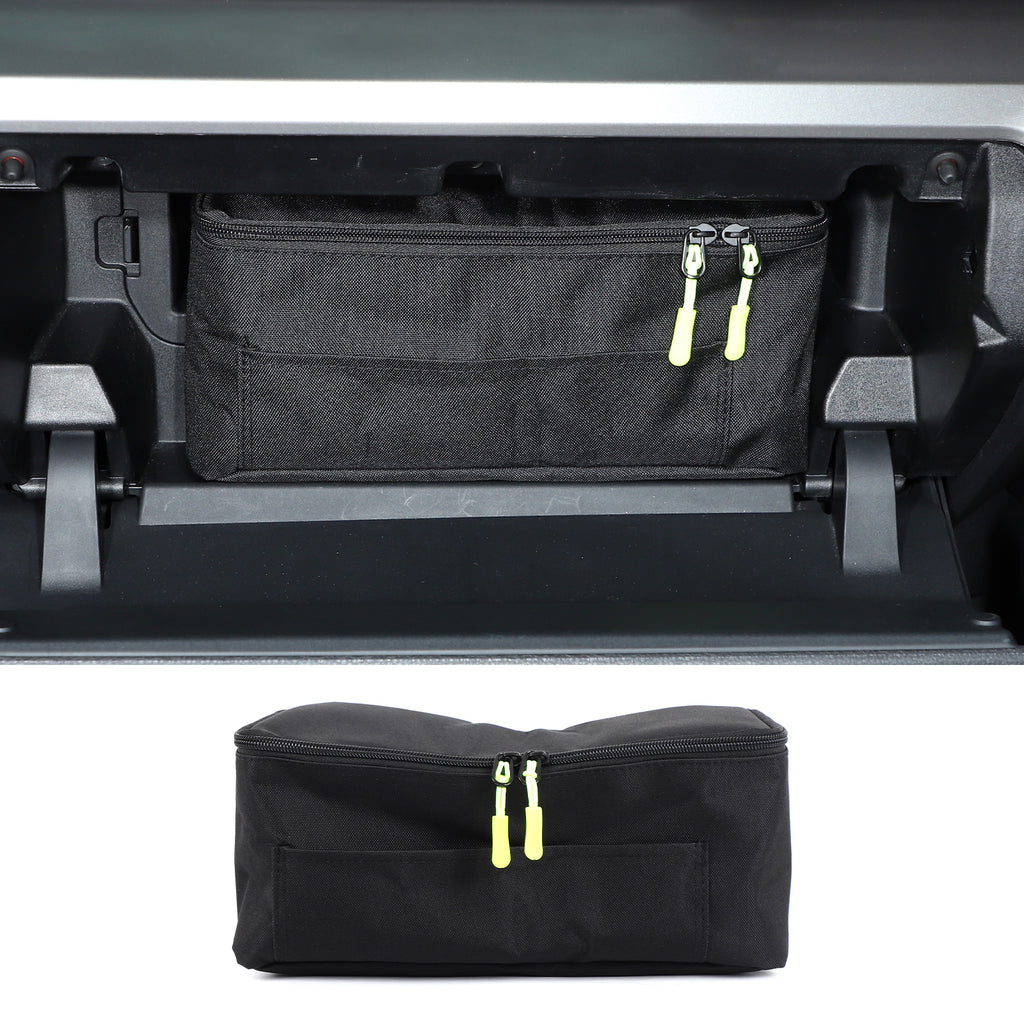 Car Glove Box Organizer Compatible with Toyota Tacoma 2024 2025 Accessories Passenger Glove Box Pockets Bag