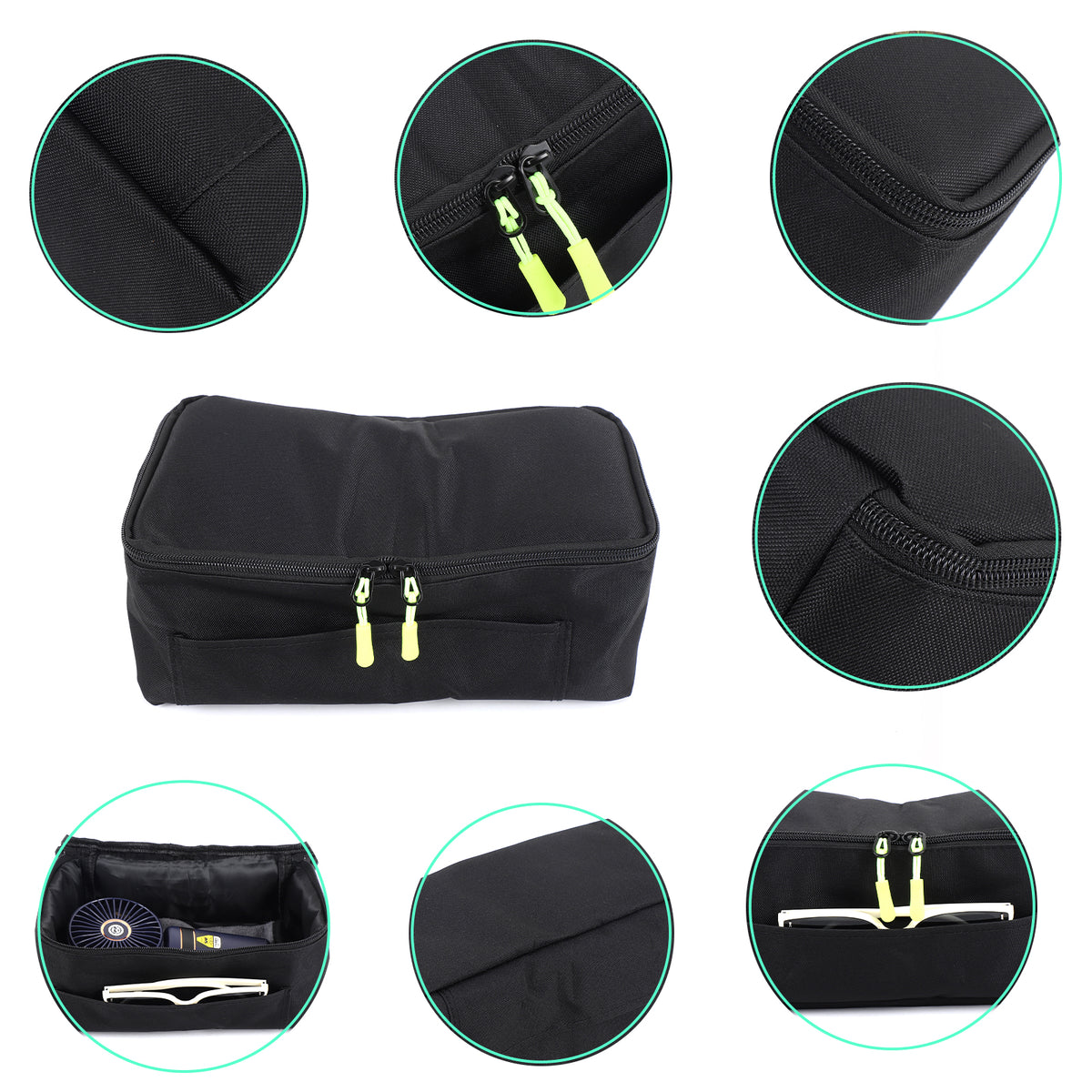 Car Glove Box Organizer Compatible with Toyota Tacoma 2024 2025 Accessories Passenger Glove Box Pockets Bag
