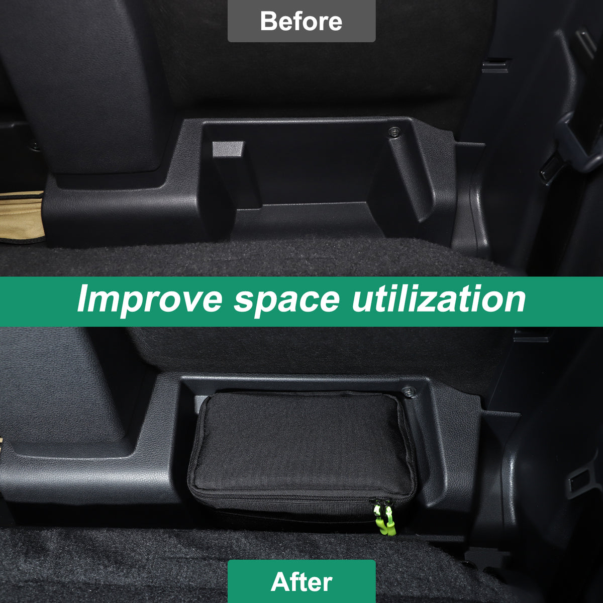 Under Seat Storage Bag Compatible with Toyota Tacoma 2024 2025 2026 (Left Side)