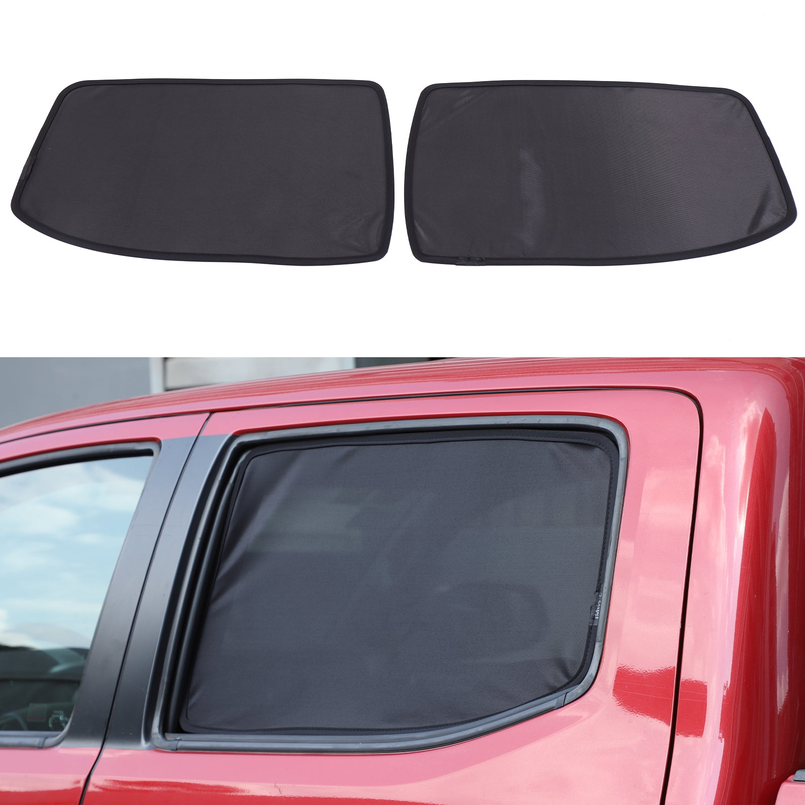 Car Side Window Sun Shades for Toyota Tacoma 2016- 2022 Accessories Sun Shade Heat Insulation Light Blocking&UV Protection Privacy Essential Interior for Baby,Camping and Napping Curtains