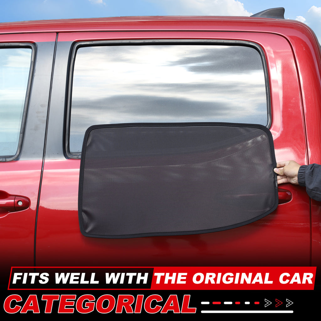 Car Side Window Sun Shades for Toyota Tacoma 2016- 2022 Accessories Sun Shade Heat Insulation Light Blocking&UV Protection Privacy Essential Interior for Baby,Camping and Napping Curtains