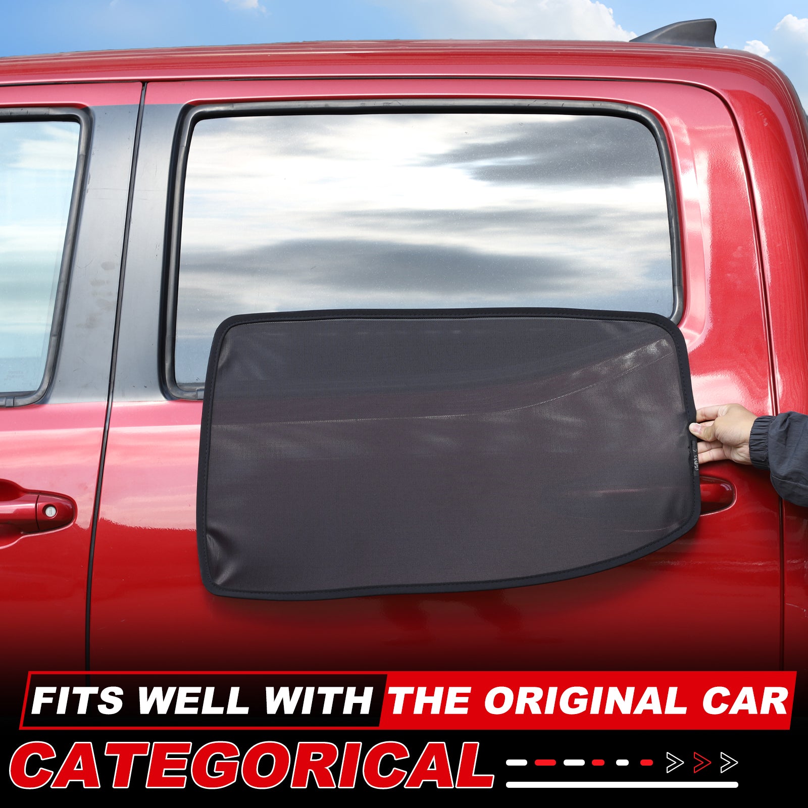 Car Side Window Sun Shades for Toyota Tacoma 2016- 2022 Accessories Sun Shade Heat Insulation Light Blocking&UV Protection Privacy Essential Interior for Baby,Camping and Napping Curtains