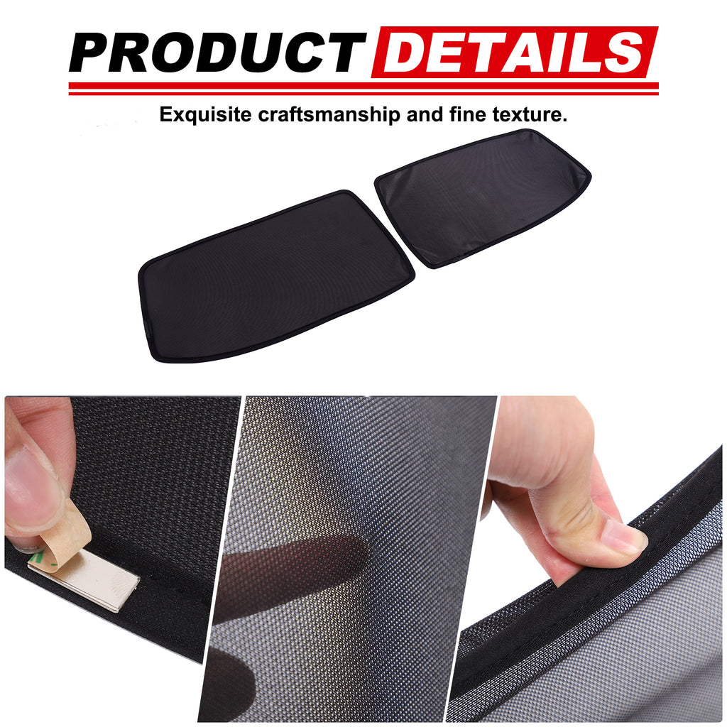 Car Side Window Sun Shades for Toyota Tacoma 2016- 2022 Accessories Sun Shade Heat Insulation Light Blocking&UV Protection Privacy Essential Interior for Baby,Camping and Napping Curtains
