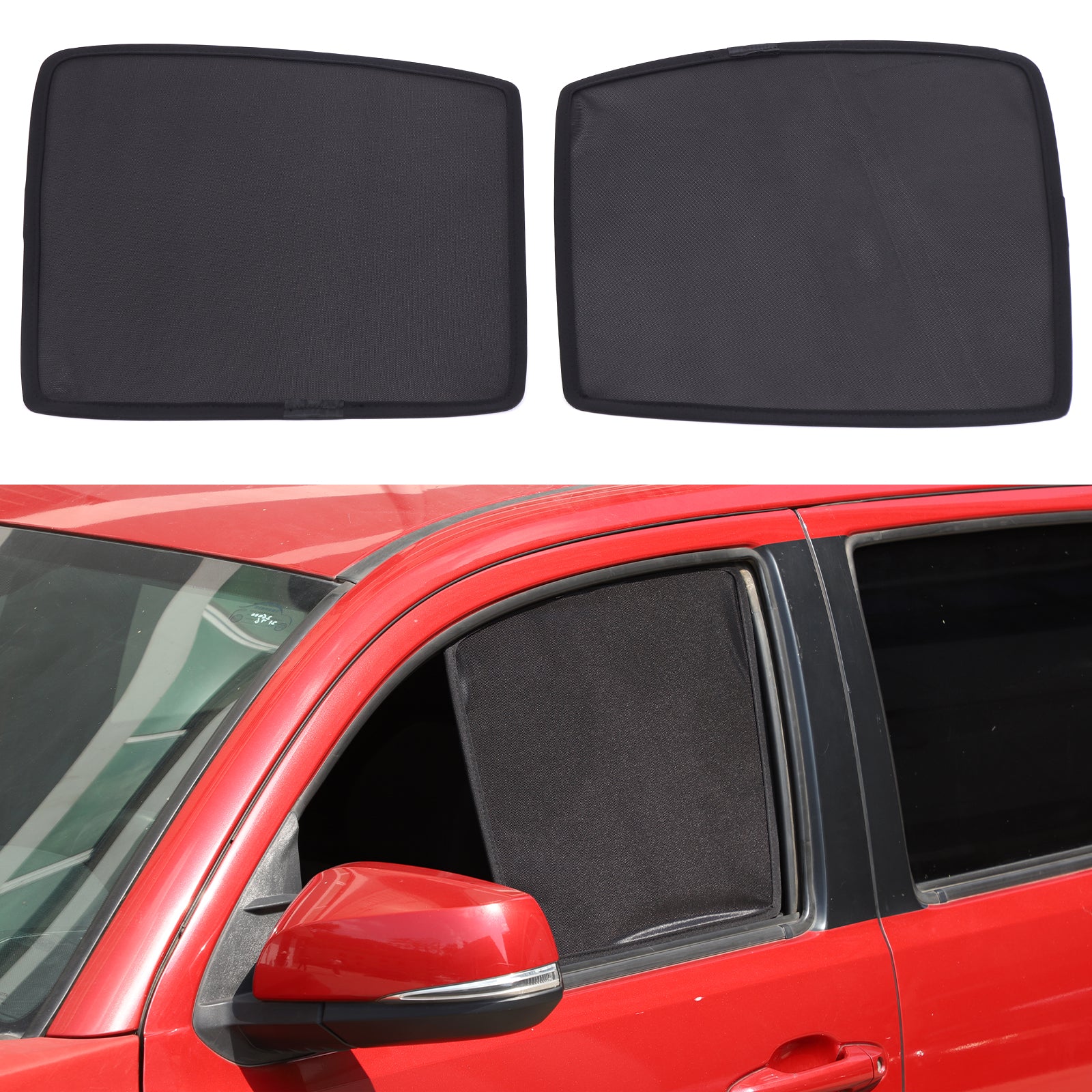 Car Side Window Sun Shades for Toyota Tacoma 2016- 2022 Accessories Sun Shade Heat Insulation Light Blocking&UV Protection Privacy Essential Interior for Baby,Camping and Napping Curtains