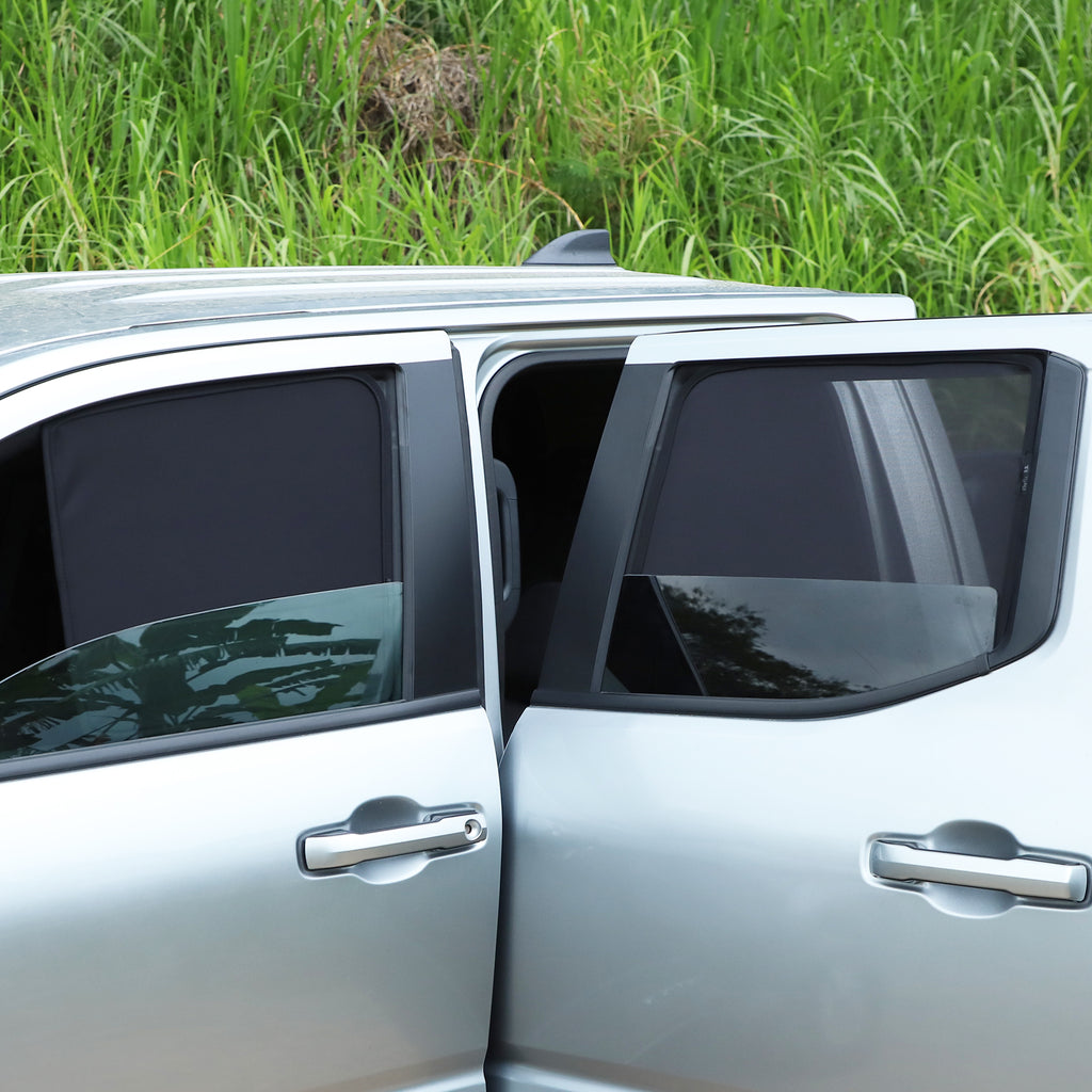 Car Window Shade Compatible with Toyota Tacoma 2024-2026, Front Rear Mesh Side Window Sun Shade Glare Shield and UV Rays Protection