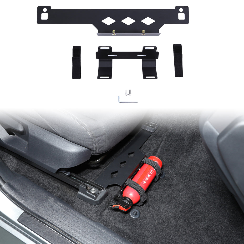 Quick Release Adjustable Aluminum Fire Extinguisher Holder Mount Bracket Compatible with Toyota Tacoma 2024-2026