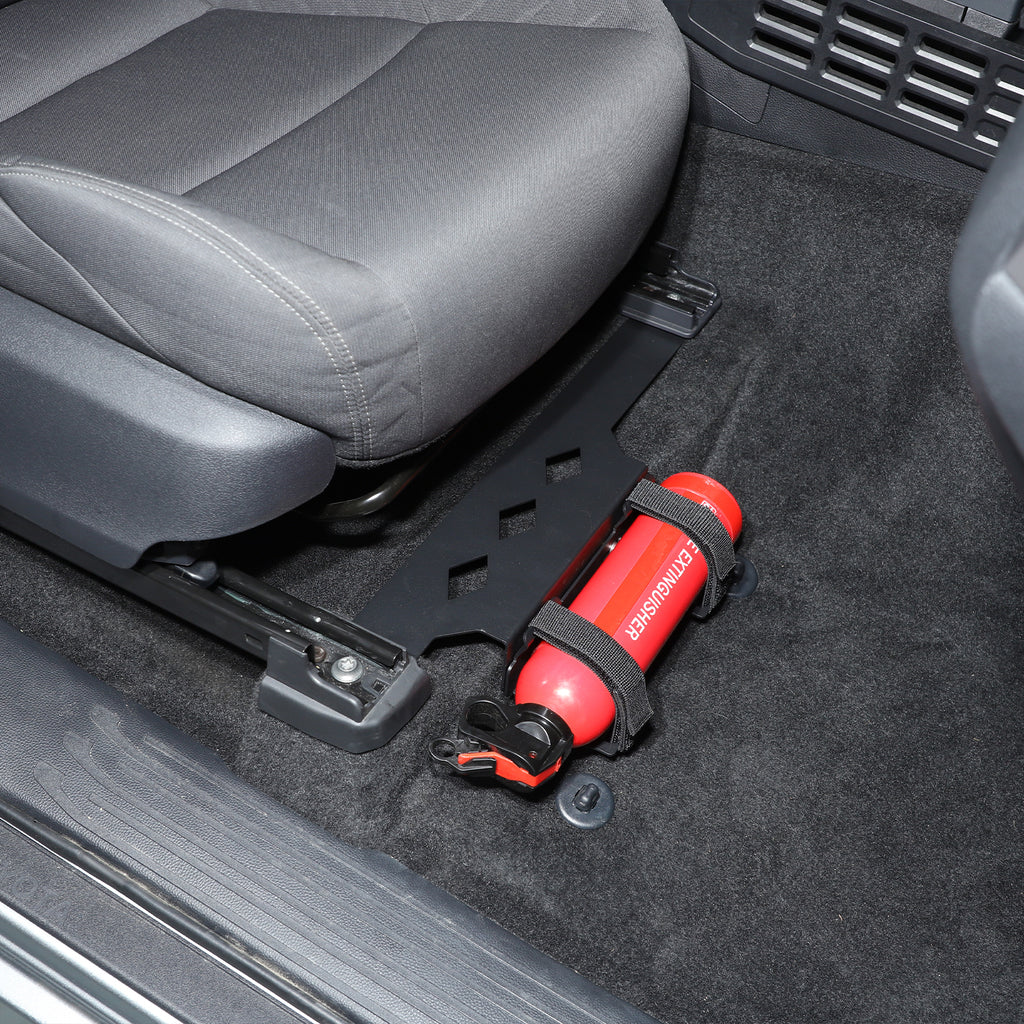 Quick Release Adjustable Aluminum Fire Extinguisher Holder Mount Bracket Compatible with Toyota Tacoma 2024-2026