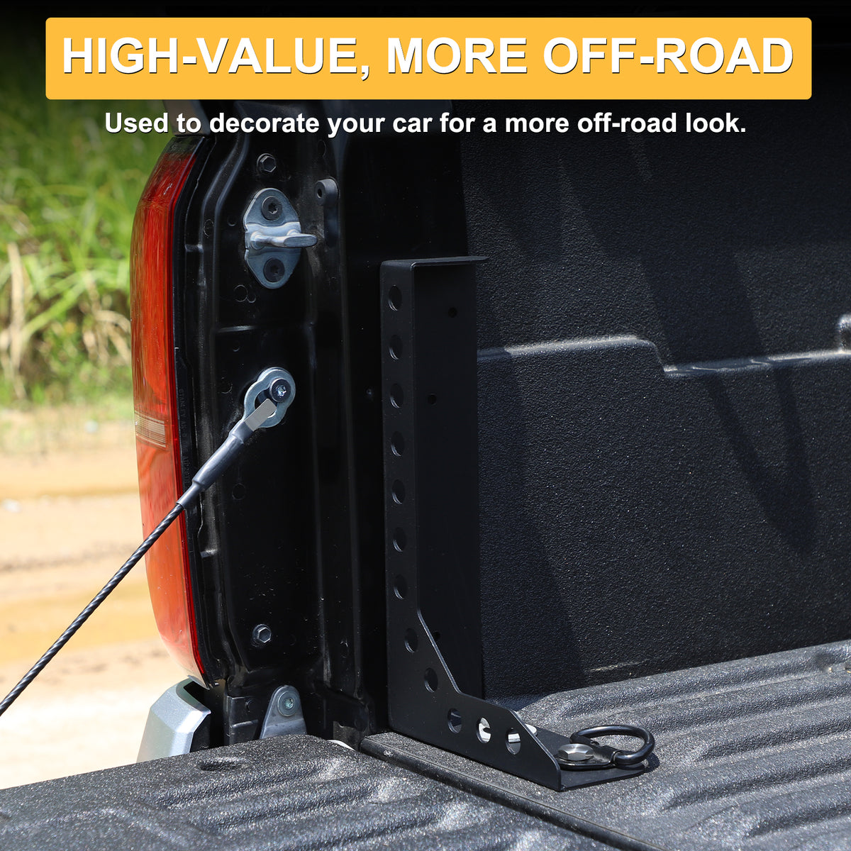Bed Channel Stiffener Rear Bed Channel Support Bracket Compatible with Toyota Tacoma 2024 2025 2026