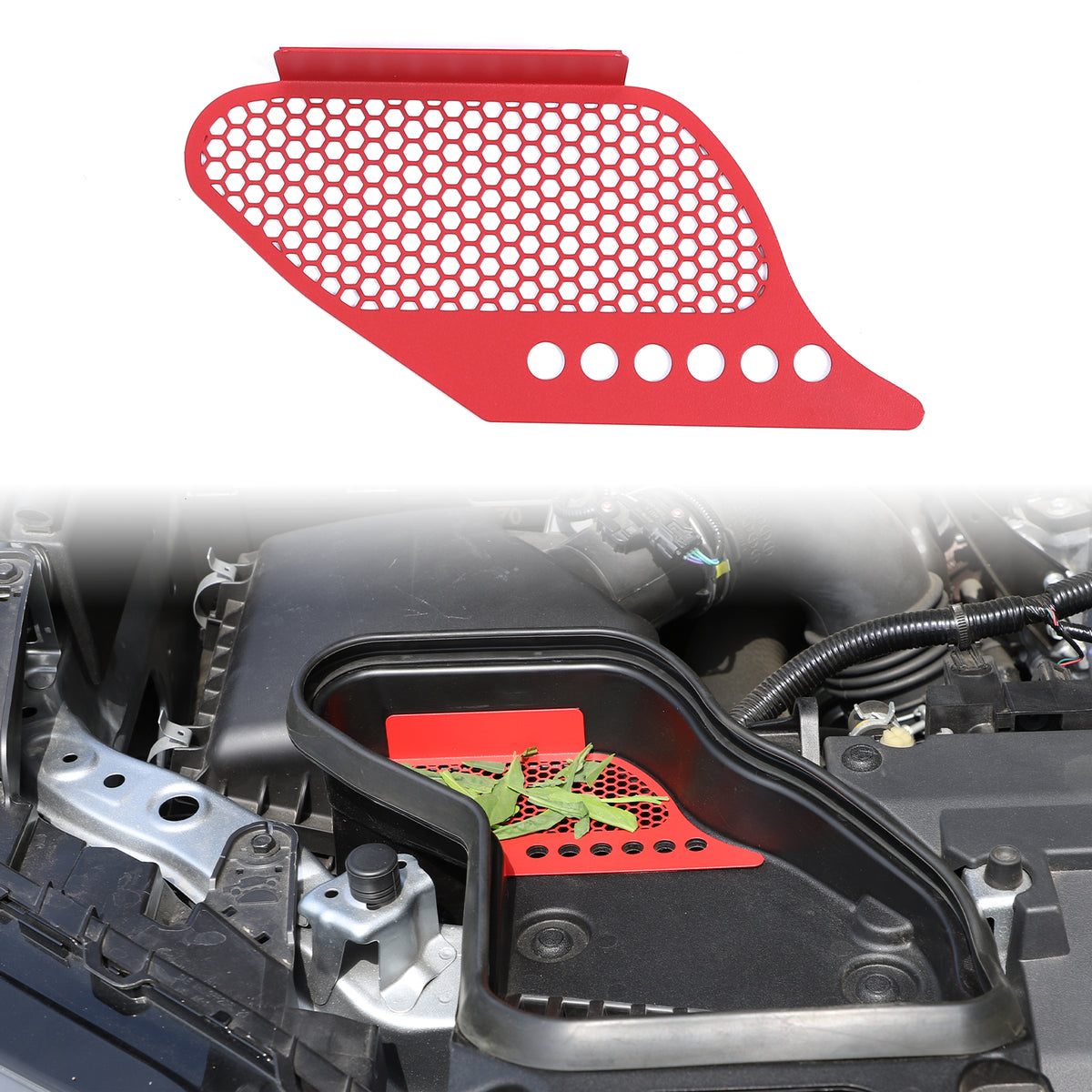 Car Hood Air Vent Cover Compatible with Toyota Tacoma 2024-2026, Hood Air Intake Anti-Blocking Mesh Cover Car Engine Accessories