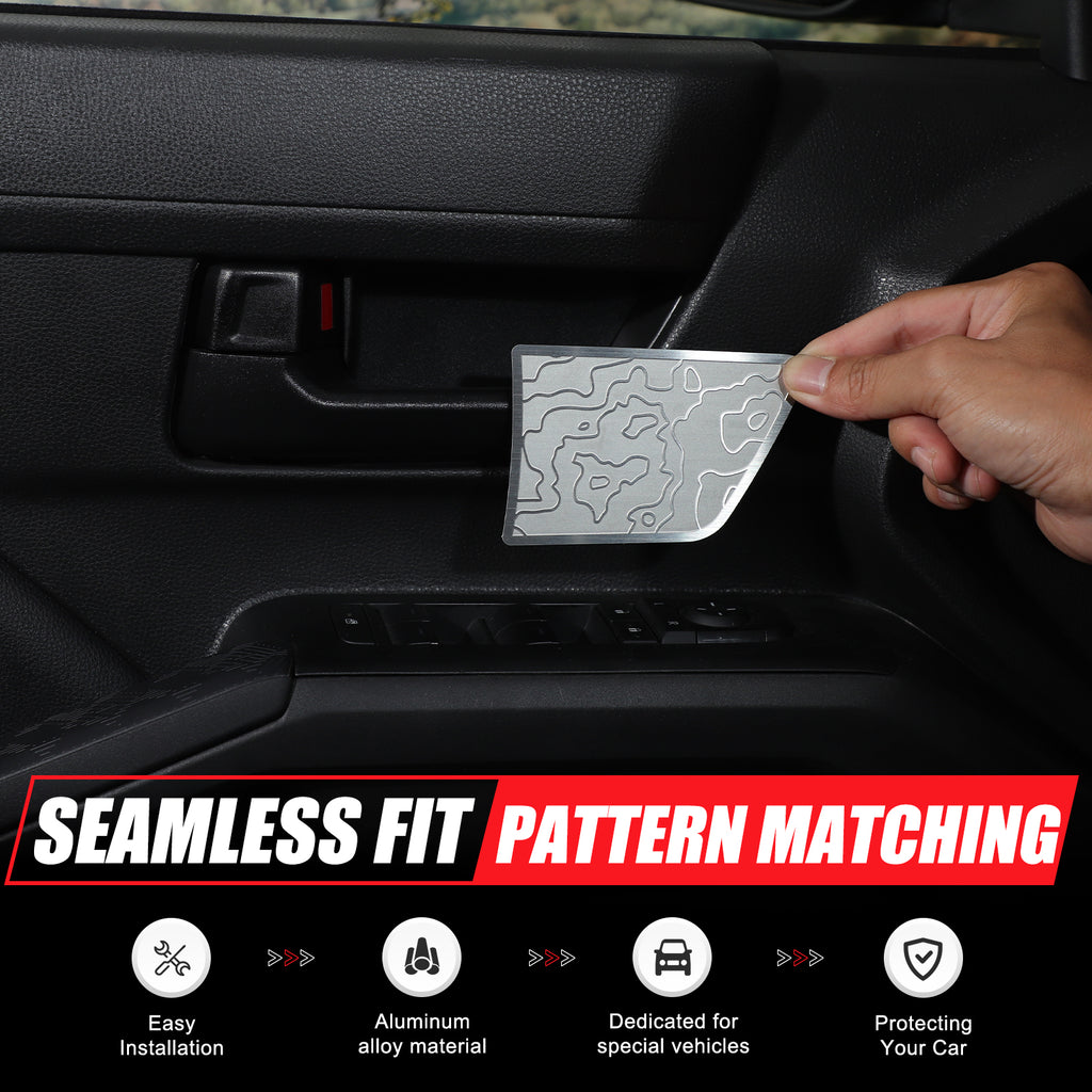 Door Inner Handle Bowl Cover Trim Compatible with Toyota Tacoma 2024 2025 2026, Car Interior Decoration Accessories