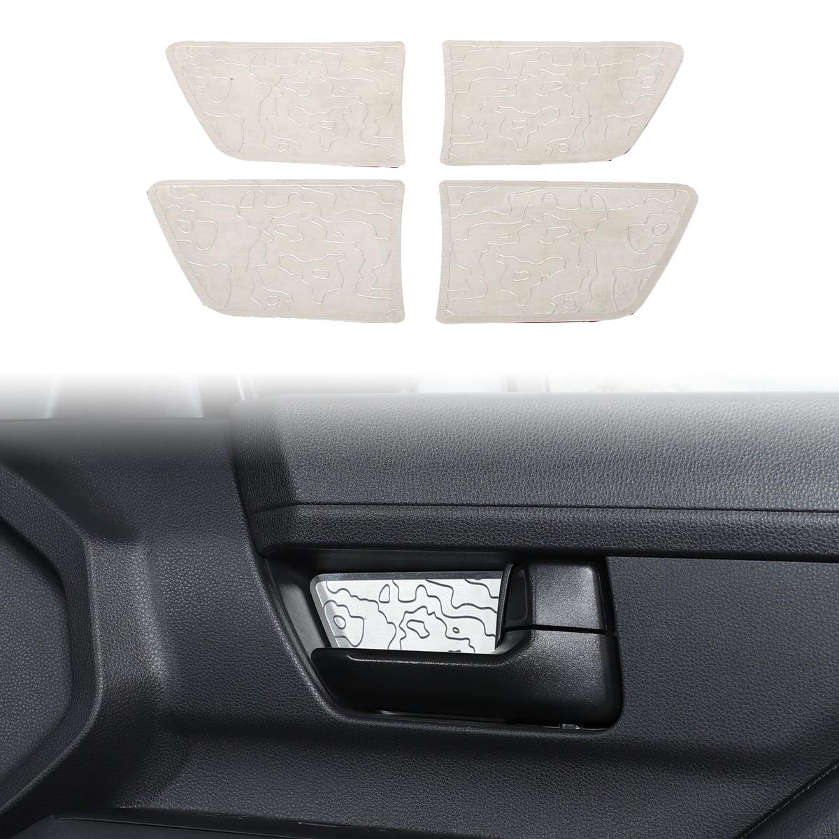 Door Inner Handle Bowl Cover Trim Compatible with Toyota Tacoma 2024 2025 2026, Car Interior Decoration Accessories