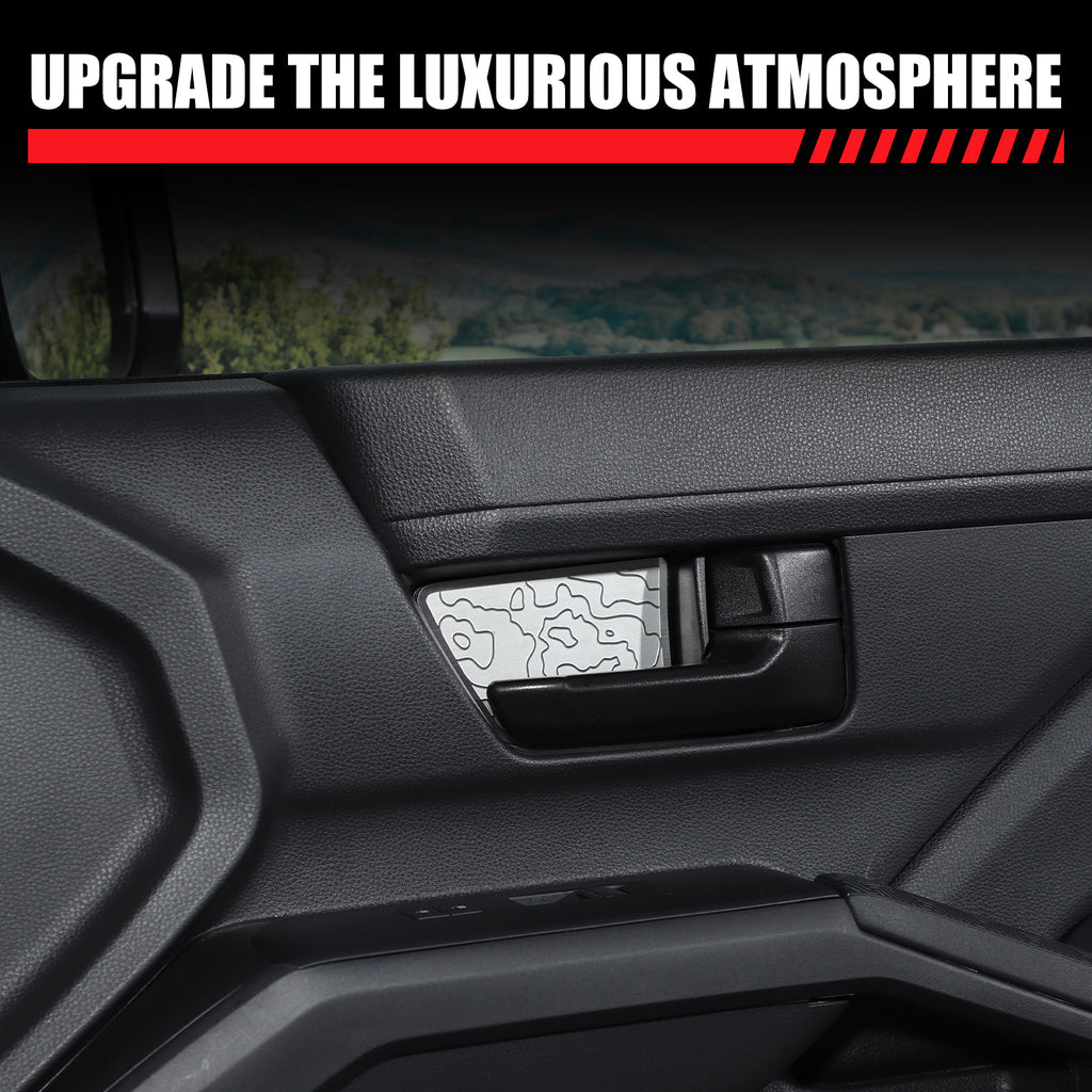 Door Inner Handle Bowl Cover Trim Compatible with Toyota Tacoma 2024 2025 2026, Car Interior Decoration Accessories