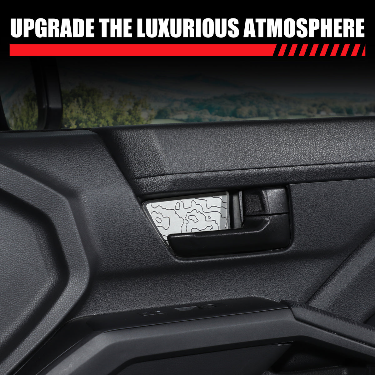 Door Inner Handle Bowl Cover Trim Compatible with Toyota Tacoma 2024 2025 2026, Car Interior Decoration Accessories