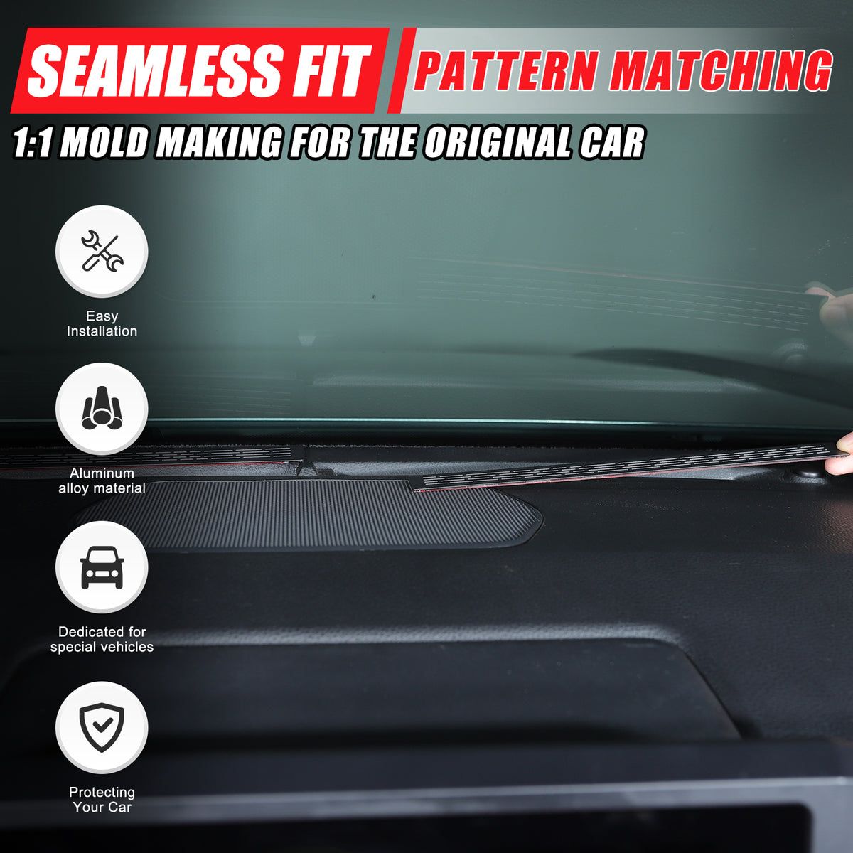 Dashboard Air Vent Cover Net Compatible with Toyota Tacoma 2024 2025 2026, Car Interior Decoration Accessories