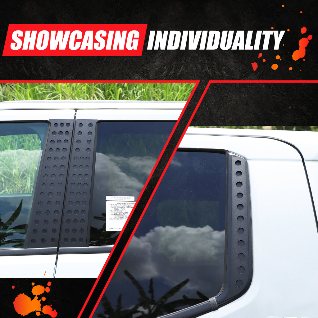 Car Door Window Pillar Posts Cover Trim Compatible with Toyota Tacoma 2024 2025 2026