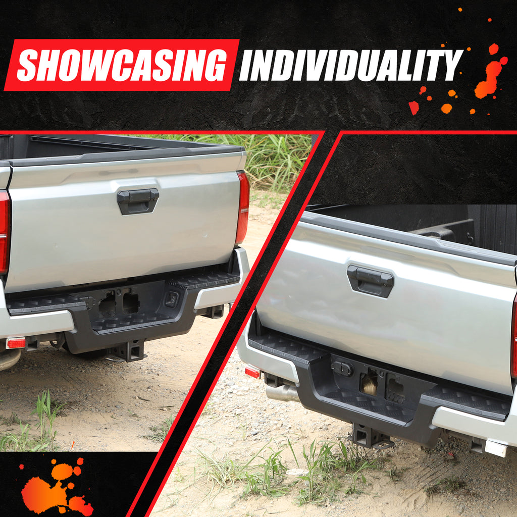 Rear Bumper Protector Compatible with Toyota Tacoma 2024-2026, Trunk Sill Protector Accessories